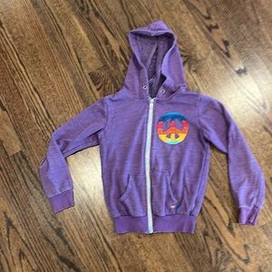 Girls Aviator Nation hoodie, Size 8